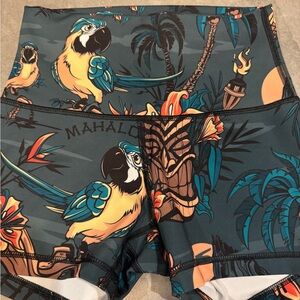 Tropical Parrot Print Shorts